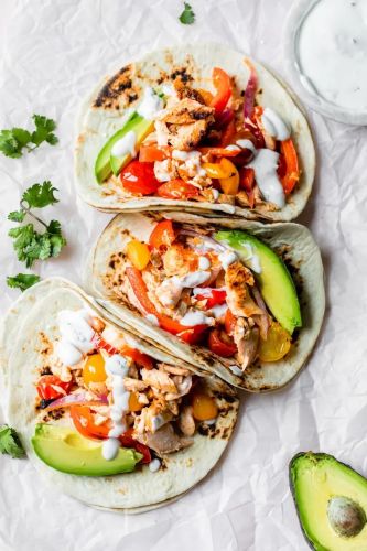 Blackened Salmon Fajitas