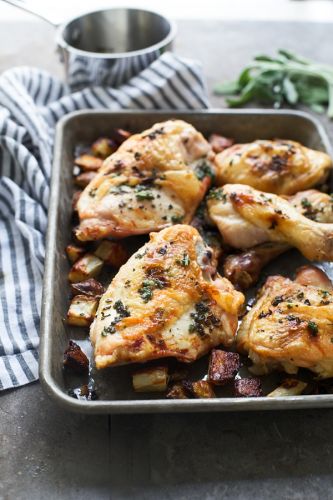 Five Ingredient Sage Butter Faux Chicken