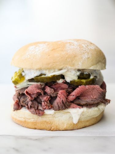 Sirloin Steak Sandwich with Horseradish Sauce