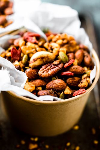 Curry Spiced Slow Cooker Snack Mix