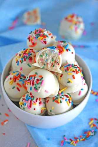 No-Bake Cake Batter Truffles