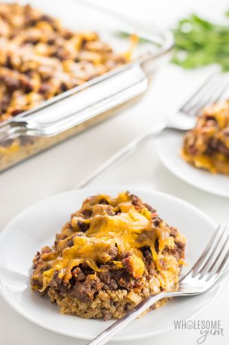 Low Carb Cheeseburger Casserole