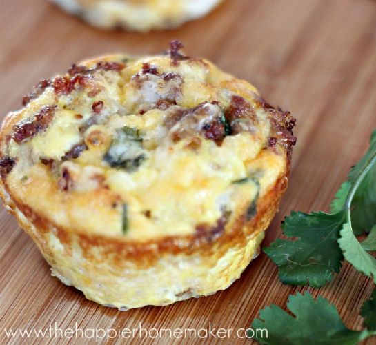 Spicy Sausage Egg & Cheese Breakfast Muffins