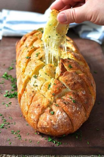 Cheese and Garlic Crack Bread