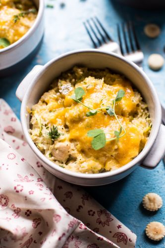 Cheesy Chicken Zucchini Rice