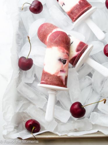 CHERRY CHEESECAKE GREEK YOGURT POPS