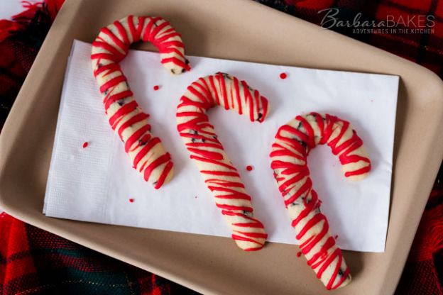 Cherry Lemon Candy Cane Cookies