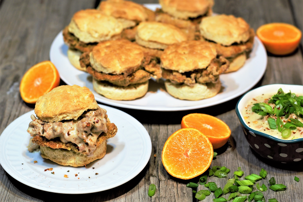 Chicken Biscuit & Gravy Sliders