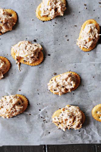 Cheesy shredded chicken bites