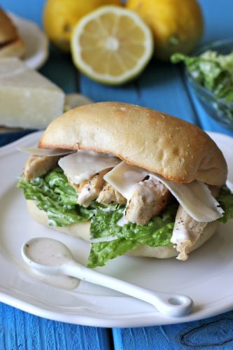 Chicken Caesar Ciabatta Sandwiches