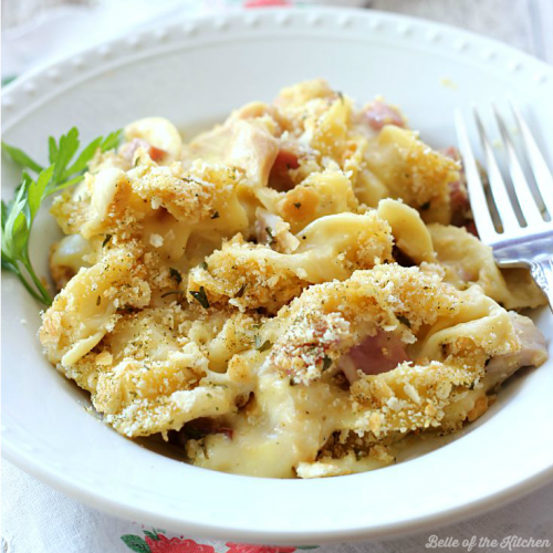 Chicken Cordon Bleu Noodle Bake