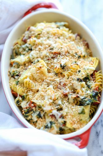 Chicken Florentine Artichoke Bake