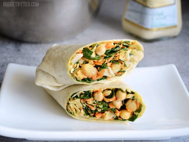 Chicken Kale Caesar Wraps