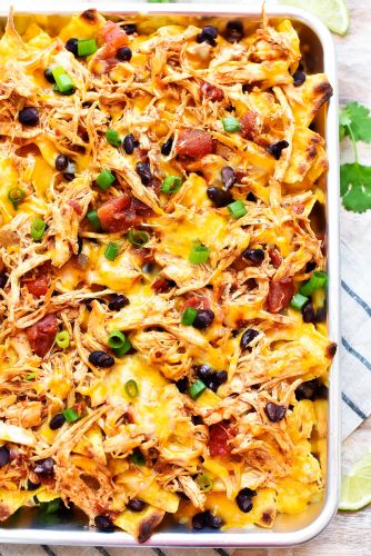 Sheet Pan Chicken Nachos