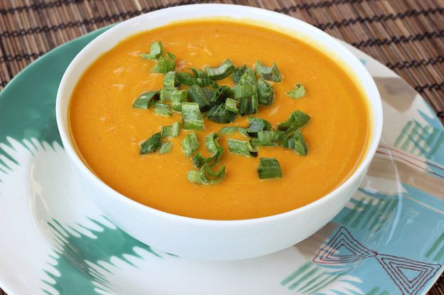 Chilled Carrot Ginger Coconut Soup