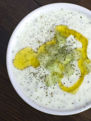 Chilled Cucumber Mint Yogurt Soup