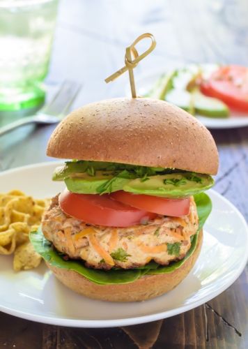 Chipotle Sweet Potato Turkey Burgers