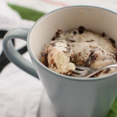 Chocolate Chip Mug Cake with Pancake Mix