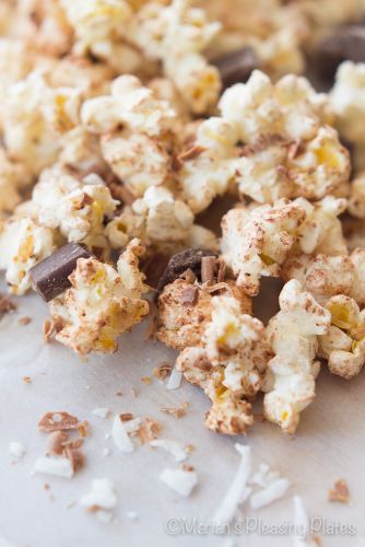 Chocolate coconut popcorn