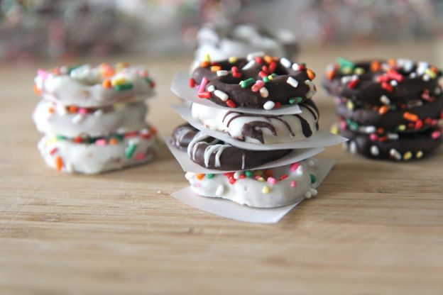 Chocolate-covered pretzels