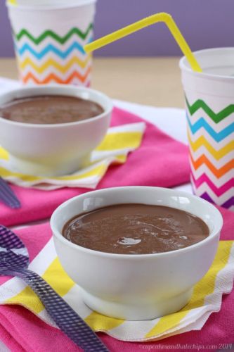 4-ingredient chocolate pudding