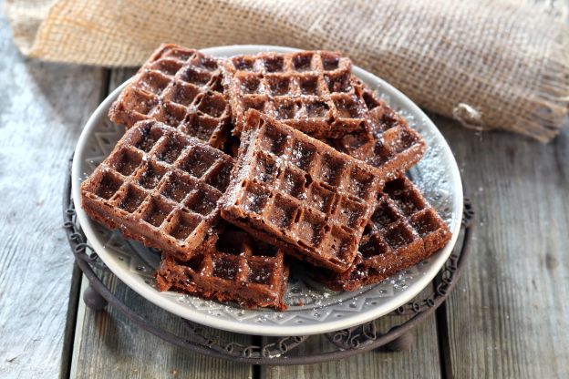 5-Minute Chocolate Waffle Brownies