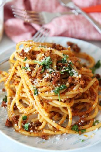 Chorizo Carbonara Pasta