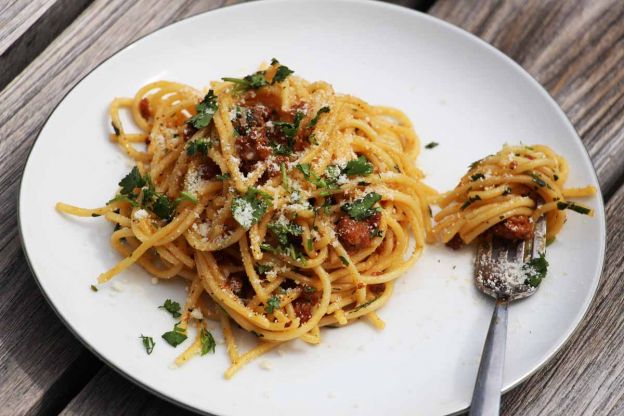 Chorizo Carbonara Pasta