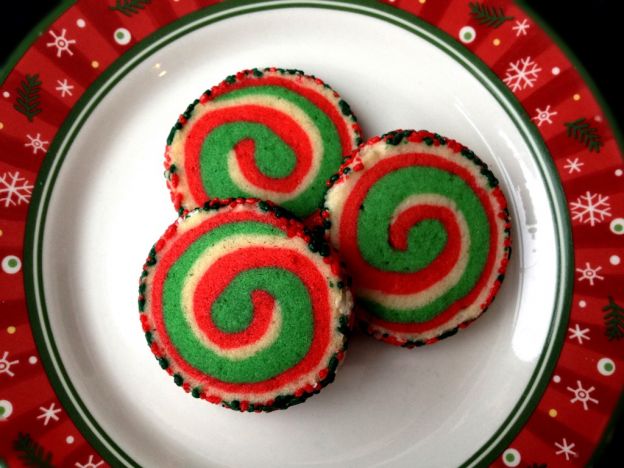 Christmas pinwheel cookies