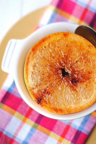 Cinnamon and Honey Spiced Grapefruit