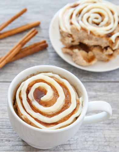 Cinnamon Roll Mug Cake