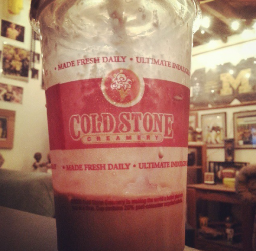 Coldstone Creamery's Love It-Sized Oh Fudge Shake