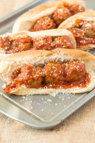 Meatball Marinara Sandwich