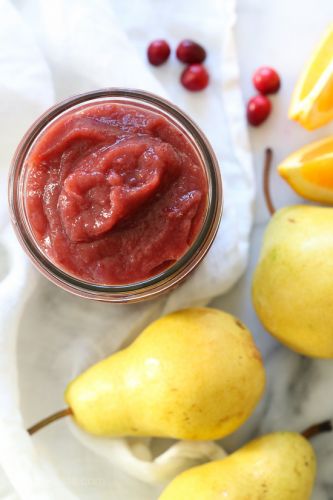 Cranberry pear butter