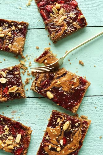 Peanut butter and jelly snack bars