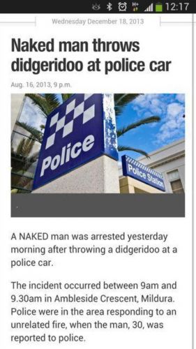 Dealing with the authorities, Aussie style