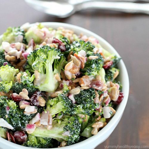 Creamy broccoli salad