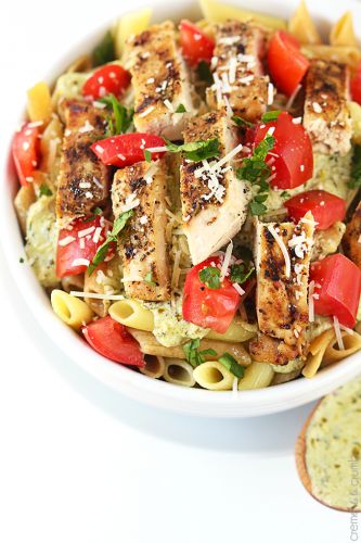 Creamy Pesto Chicken Penne Pasta