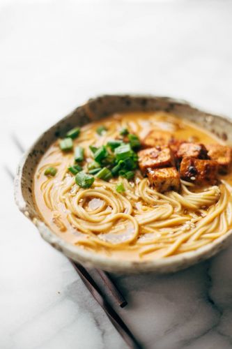 Homemade Spicy Ramen with Tofu