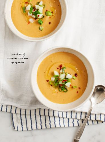 Creamy Roasted Tomato Gazpacho