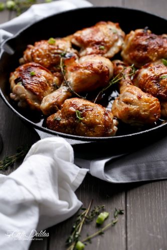 Crispy beer chicken with a creamy beer mushroom gravy