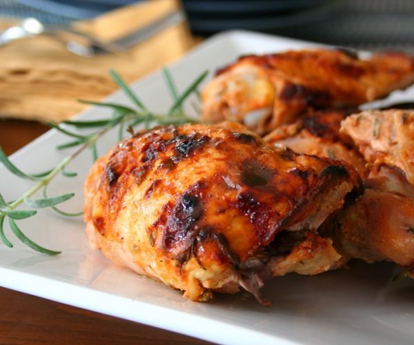 Rosemary Sriracha chicken thighs