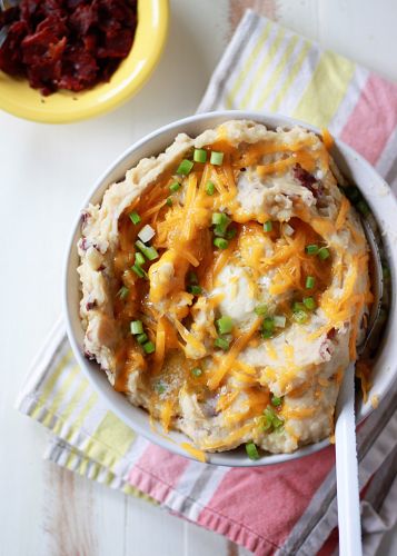 Slow Cooker Loaded Mashed Potatoes