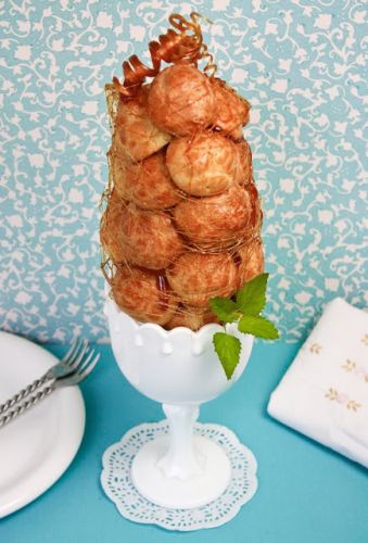 Croquembouche (French cream puff tower)