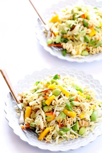 Crunchy Asian Ramen Noodle Salad