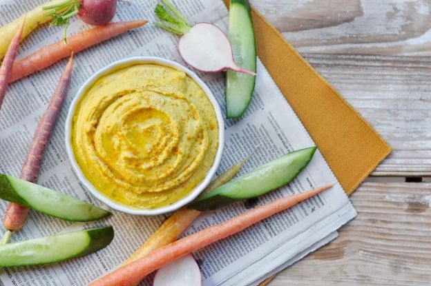 Curried split pea hummus