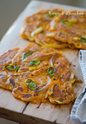 Curry Kimchi Pancakes