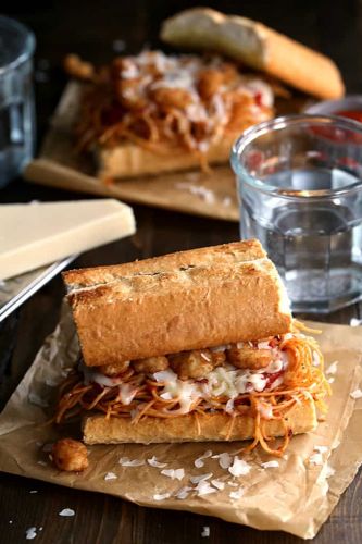 Shrimp Parmesan Sandwich