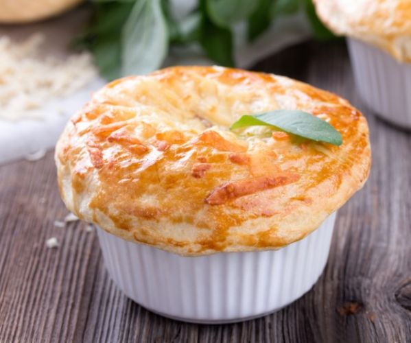 Individual chicken pot pie