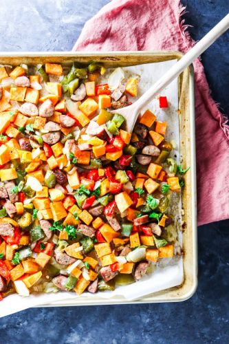 Sheet Pan Sweet Potato Hash